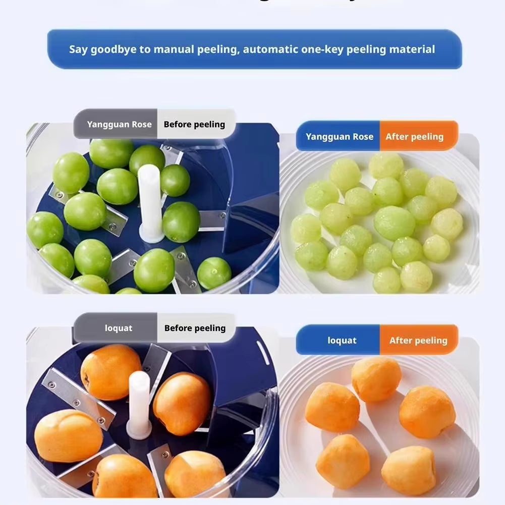Revolutionary Automatic Electric Grape Peeler Machine - Effortlessly Remove Skin from Berries and Fruits with This Hands-Free Kitchen Tool!